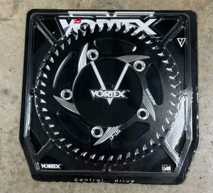 VORTEX BLACK CONTRAST CUT REAR SPROCKET 527-47T
