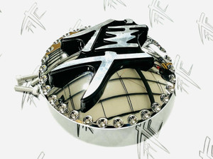 HAYABUSA CHROME 3D DIAMOND CUT GAS CAP W/ BCC LOGO 08-20 SUZUKI HAYABUSA -