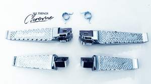 HAYABUSA ENGRAVED DIAMOND CUT CHROME FRONT/REAR FOOT PEGS 2022 SUZUKI HAYABUSA
