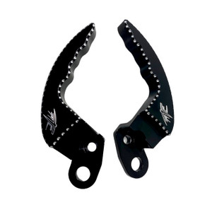 HAYABUSA BLACK DIAMOND CUT PASSENGER GRAB BAR HANDLE RAILS 22-24 SUZUKI HAYABUSA