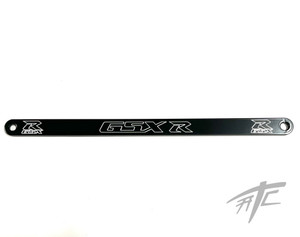 GSXR1000 ENGRAVED BLACK CONTRAST BILLET BRAKE BAR 16" 2001-2004 SUZUKI GSXR1000