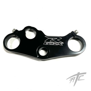 GSXR BLACK CONTRAST CUT ENGRAVED LOWERING TRIPLE TREE 07-08 SUZUKI GSXR1000