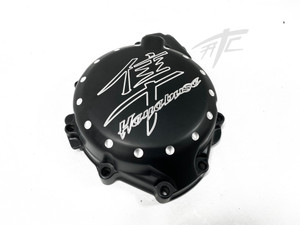 HAYABUSA ENGRAVED BLACK CONTRAST DIAMOND CUT STATOR COVER 2015 SUZUKI HAYABUSA