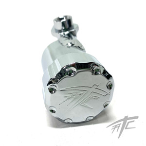 HAYABUSA CHROME "ATC" ENGRAVED REAR BRAKE RESERVOIR FOR 22-24 SUZUKI HAYABUSA