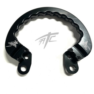 BLACK KANJI PASSENGER GRAB BAR HANDLE RAIL W/ BRAKE LIGHT 22-24 SUZUKI HAYABUSA