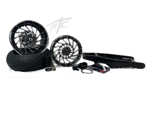NINJA 240 FAT TIRE KIT STEALTH ARM GREY MAYHEM WHEELS 04-15 KAWASAKI NINJA ZX-10
