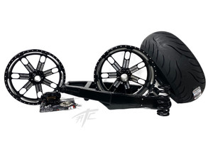 240 STEALTH FAT TIRE KIT BLACK CONTRAST SLAM WHEELS 2022 SUZUKI HAYABUSA