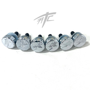 HAYABUSA CHROME KANJI FOOT PEG BRACKET BOLTS 1999-2007 SUZUKI HAYABUSA