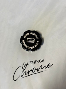 BLACK CONTRAST CUT RADIATOR CAP FITS ALL CHEVROLET SILVERADO 1500