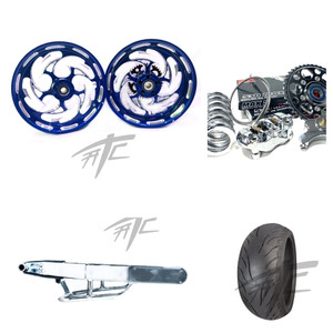 300 FAT TIRE KIT ILLUSION ROYAL SHREDDER CHROME ARM 12-22 KAWASAKI NINJA ZX-14R
