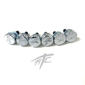 HAYABUSA CHROME KANJI FOOT PEG BRACKET BOLTS 2008-2020 SUZUKI HAYABUSA