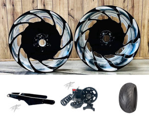 360 BLACK CONTRAST "NINA" FAT TIRE KIT BLK STEALTH ARM 06-07 SUZUKI GSXR 600 750