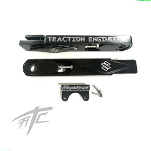 EXTRA LONG BLACK CONTRAST SWINGARM EXTENSIONS 10-14" OVER 99-07 SUZUKI HAYABUSA