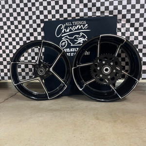 ®️i＊ ZX14 330 FAT TIRE BLACK CONTRAST RECLUSE WHEELS 2012-2020 KAWASAKI