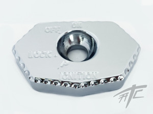 HAYABUSA CHROME DIAMOND CUT BILLET IGNITION KEY COVER 2008-2020 SUZUKI HAYABUSA