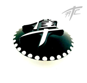 HAYABUSA BLACK CONTRAST DIAMOND CUT 3D GAS CAP 2008-2020 SUZUKI HAYABUSA