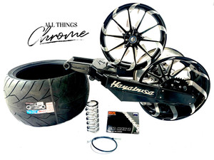 HAYABUSA 300 OSD FAT TIRE KIT BLACK CONTRAST TORNADO WHEEL 22-26 SUZUKI HAYABUSA