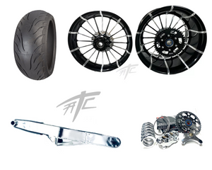 360 OSD BLACK CONTRAST CUT "INFIDEL" KIT CHROME ARM 06-11 KAWASAKI NINJA ZX14