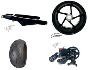 360 OSD BLACK CONTRAST CUT "TRACK STAR" KIT BLACK ARM 08-12 SUZUKI HAYABUSA