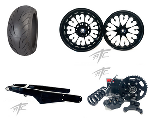 330 OSD BLACK CONTRAST CUT "STILETTO" KIT BLACK ARM 22-26 SUZUKI HAYABUSA