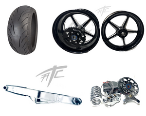 360 OSD BLACK CONTRAST CUT "ALL STAR" KIT CHROME ARM 12-25 KAWASAKI NINJA ZX-14R