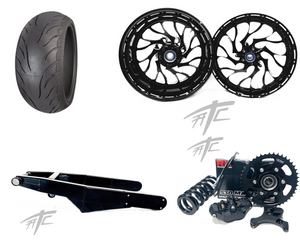 360 OSD BLACK CONTRAST CUT "HELLIAN" KIT BLACK ARM 22-26 SUZUKI HAYABUSA