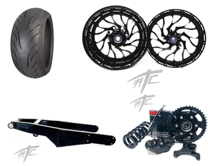 360 OSD BLACK CONTRAST CUT "HELLIAN" KIT BLACK ARM 12-25 KAWASAKI NINJA ZX-14R