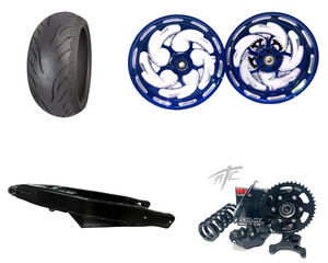 240 FAT TIRE KIT ILLUSION ROYAL "SHREDDER" BLACK ARM 1999-2007 SUZUKI HAYABUSA