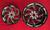 99-07 Hayabusa 330 Black Contrast Cut PIRANHA Wheels For 99-07 Suzuki Hayabusa