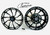 330 FAT TIRE  BLACK CONTRAST INFERNO WHEELS 2005-2008 SUZUKI GSXR 1000