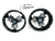 HAYABUSA 330 BLACK CONTRAST CUT KANJI WHEEL PACKAGE 1999-2007 SUZUKI HAYABUSA