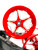 NINJA 360 FAT TIRE KIT RED CONTRAST SPEED STAR WHEELS 04-10 KAWASAKI NINJA ZX-10