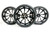 SPYDER 18" BLACK CONTRAST CUT INFERNO WHEELS/TIRES (3) 2016-2020 CAN-AM F3-T