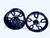 GSXR BLACK CONTRAST 300 WARLOCK WHEEL PACKAGE 2009-2020 SUZUKI GSXR 1000