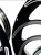 NINJA 330 FAT TIRE BLACK CONTRAST CUT CHAOS WHEELS 04-10 KAWASAKI NINJA ZX-10R
