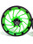 YZF 360 FAT TIRE BLACK & CANDY GREEN TURBO WHEELS 2004-2008 YAMAHA YZF R1