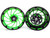 YZF 360 FAT TIRE BLACK & CANDY GREEN TURBO WHEELS 2004-2008 YAMAHA YZF R1