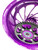 GSXR 240 FAT TIRE PURPLE CONTRAST CUT TURBO WHEELS 01-05 SUZUKI GSXR 600 750