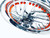 CBR 330 FAT TIRE KIT ORANGE/CHROME TWIST IT WHEELS 2008-2011 HONDA CBR1000RR