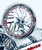 HAYABUSA 330 OSD FAT TIRE KIT CHROME & RED TWIST IT WHEELS 08-12 SUZUKI HAYABUSA