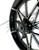 NINJA 360 FAT TIRE BLACK CONTRAST CUT EMPIRE WHEELS 06-11 KAWASAKI NINJA ZX-14