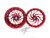 GSXR STOCK SIZE CANDY CHERRY HELLIAN WHEELS 01-08 SUZUKI GSXR 1000