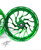 GSXR 360 FAT TIRE ILLUSION GREEN HELLIAN WHEELS 01-05 SUZUKI GSXR 600 750
