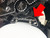 HAYABUSA BLACK CONTRAST DIAMOND CUT CENTER GAS TANK PAD 2008 SUZUKI HAYABUSA