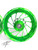 CBR1000RR 240 FAT TIRE CANDY GREEN CONTRAST TURBO WHEELS 2008-2011 CBR1000RR