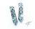 GSXR CHROME CUTS AND TWIST SPIKE HANDLEBAR GRIPS ALL SUZUKI GSXR 1000 (01-20)