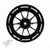 CBR 300 FAT TIRE BLACK CONTRAST CUT LAUNCH WHEELS 2008-2011 CBR1000RR