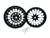 YZF 330 FAT TIRE BLACK CONTRAST CUT STILETTO WHEELS 2004-2008 YAMAHA YZF R1