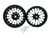 CBR 360 FAT TIRE BLACK CONTRAST CUT STILETTO WHEELS 03 & 04 CBR1000RR