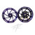 GSXR 300 FAT TIRE ILLUSION PURPLE CONTRAST PIRANHA WHEELS 09-20 SUZUKI GSXR 1000